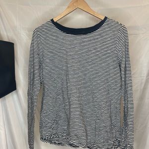 Black & White Striped Old Navy Everywear Tee